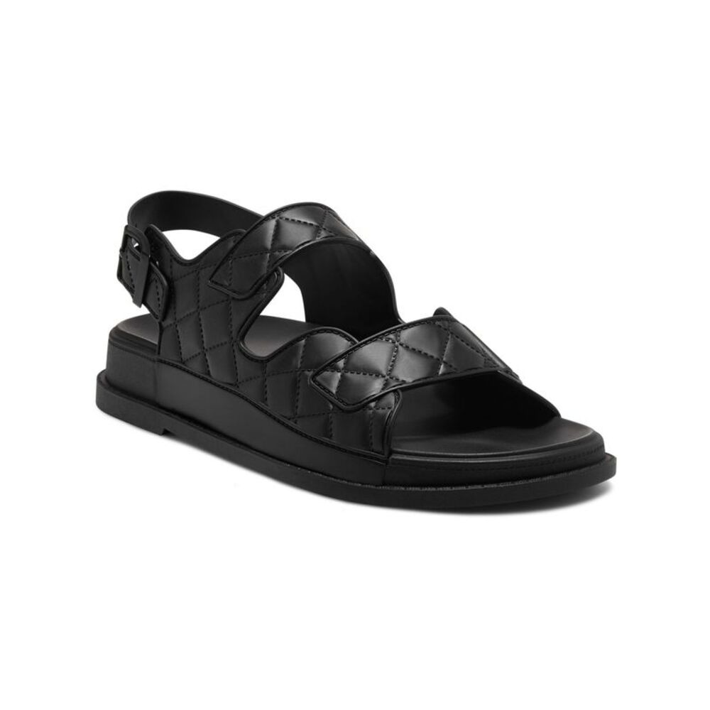 INC Womens Black Slip-Resistant Liyana Round Toe Buckle Slingback Sandal 5 M